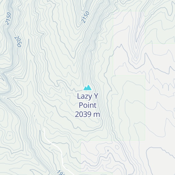 Map of Lazy Y Point