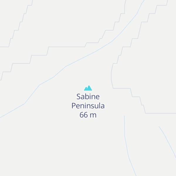 Map of Sabine Peninsula