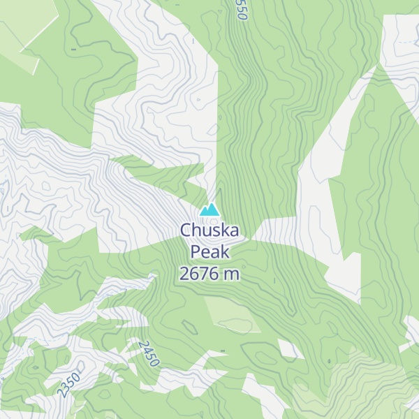 Map of Chuska Peak