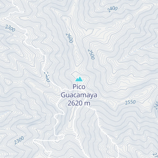 Map of Pico Guacamaya