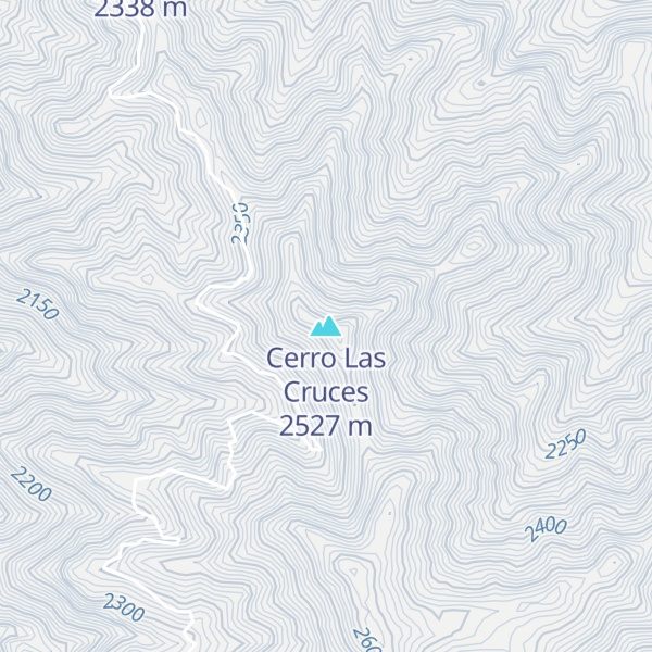 Map of Cerro Las Cruces
