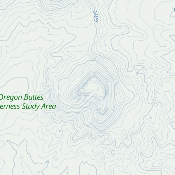 Map of Oregon Buttes East