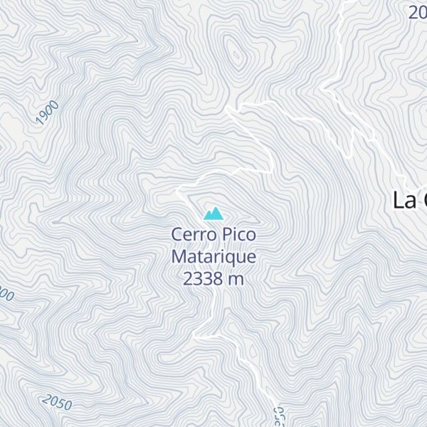 Map of Cerro Pico Matarique