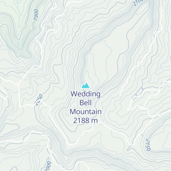 Map of Wedding Bell Mountain
