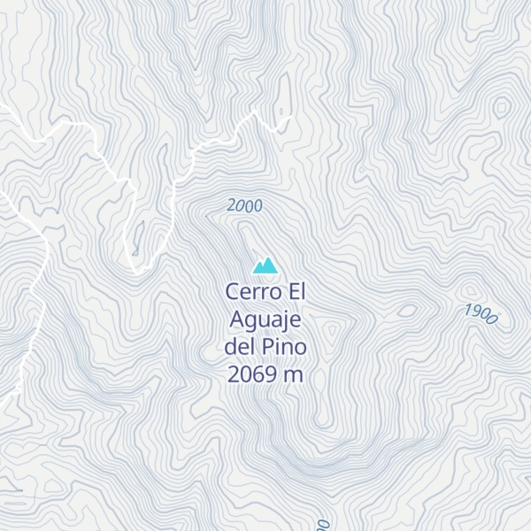 Map of Cerro El Aguaje del Pino