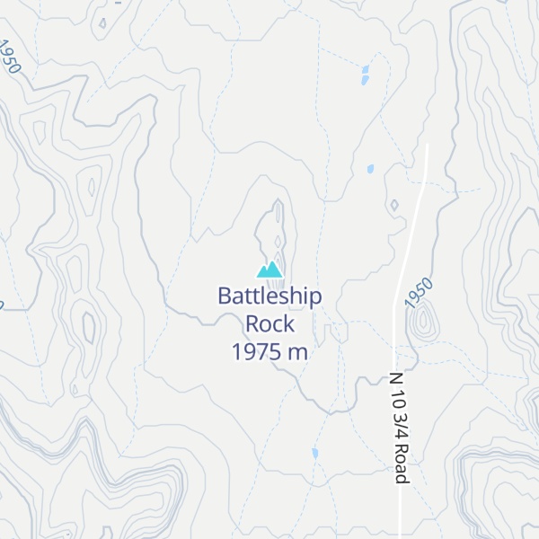 Map of Battleship Rock