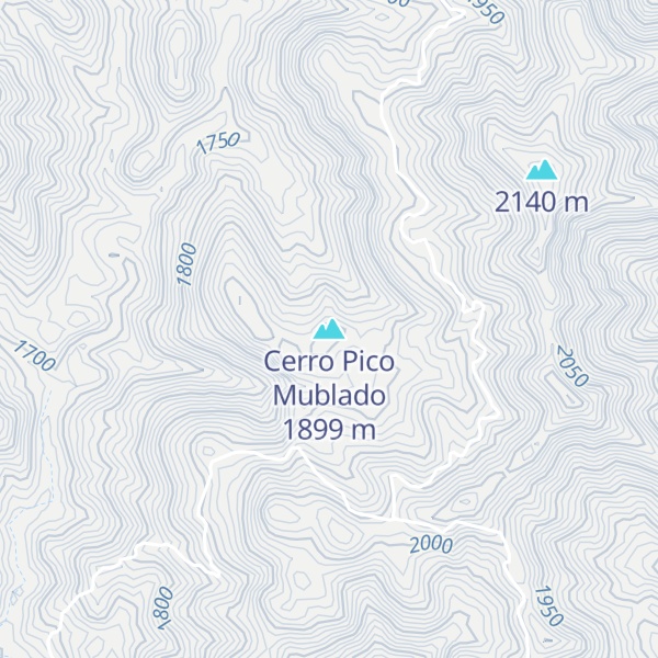 Map of Cerro Pico Mublado