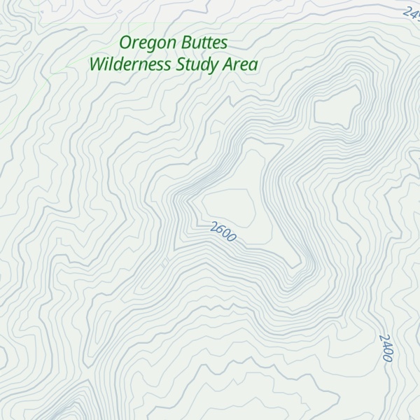 Map of Oregon Buttes North