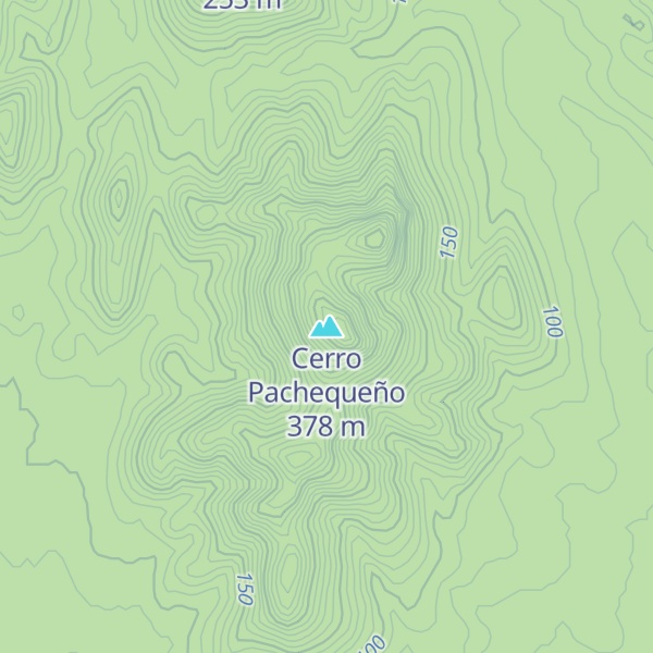 Map of Cerro Pachequeño