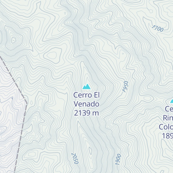 Map of Cerro El Venado