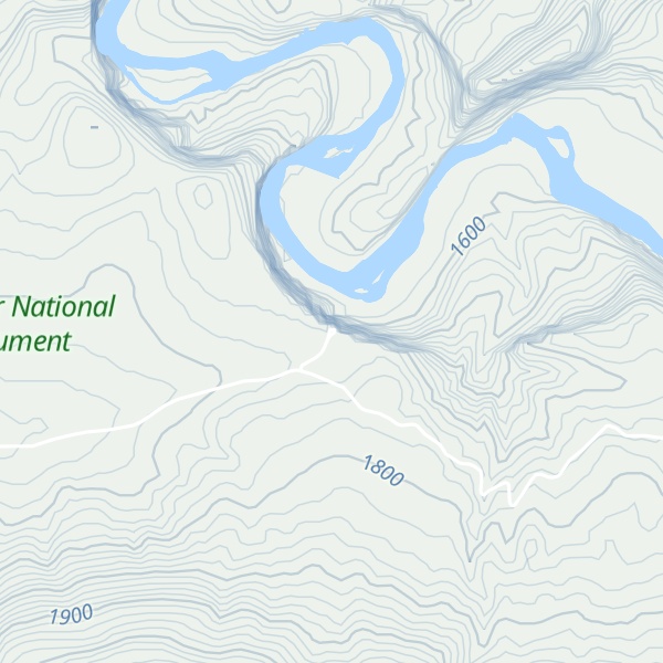 Map of Harding Hole Overlook