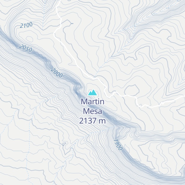 Map of Martin Mesa