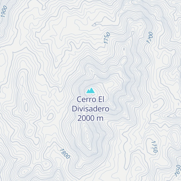 Map of Cerro El Divisadero