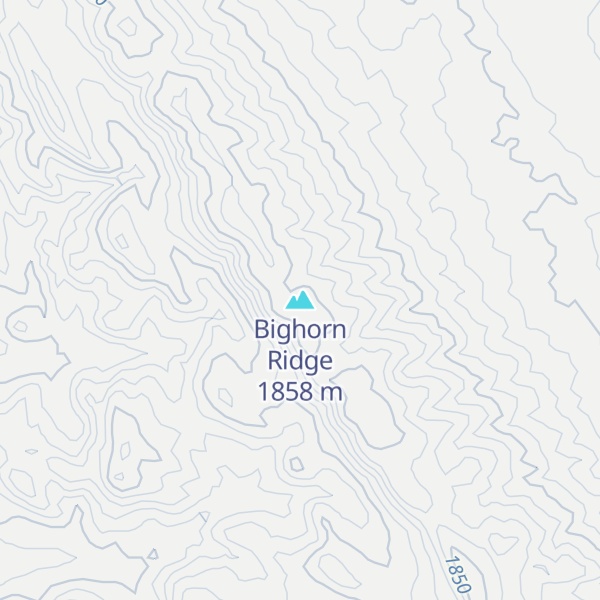 Map of Bighorn Ridge