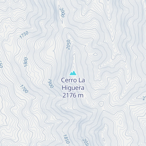 Map of Cerro La Higuera