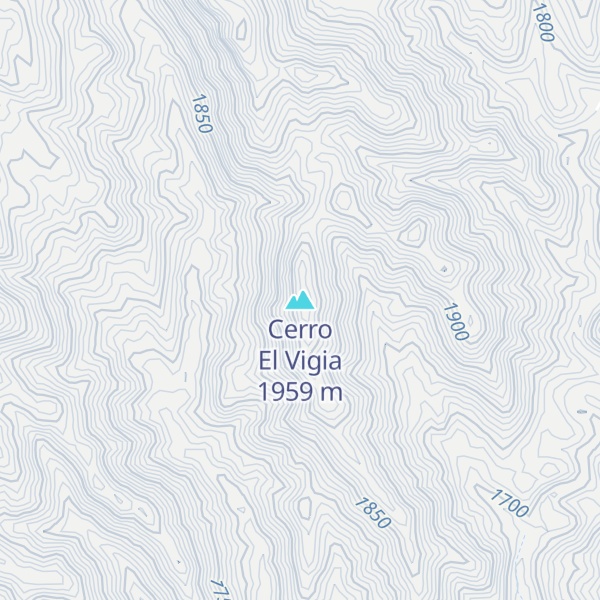 Map of Cerro El Vigia