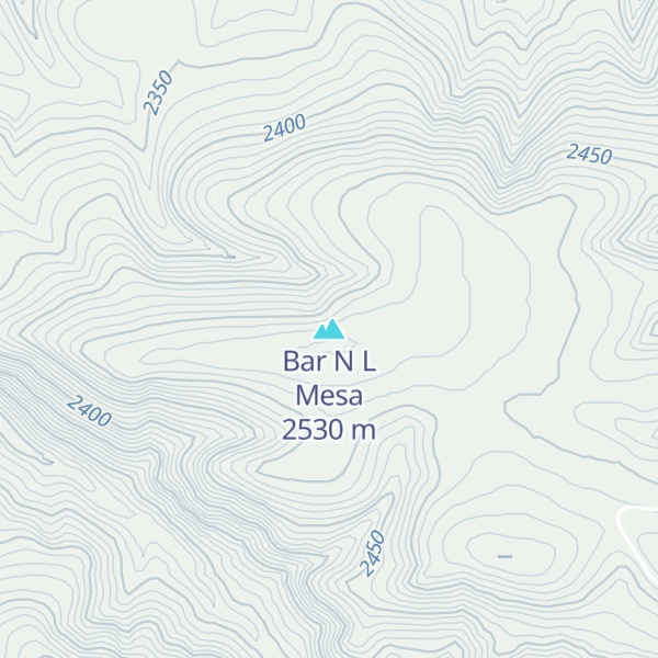 Map of Bar N L Mesa