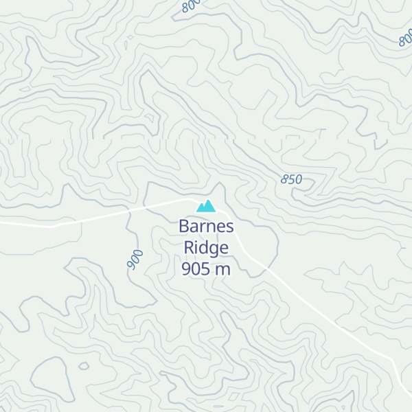 Map of Barnes Ridge