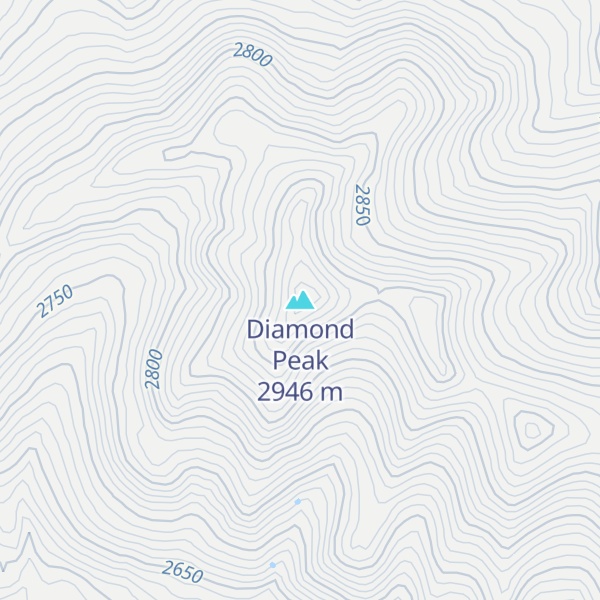 Map of Diamond Peak