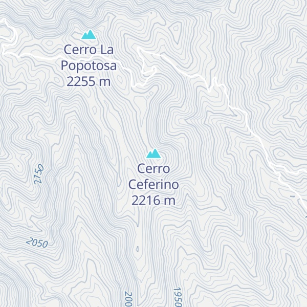Map of Cerro Ceferino