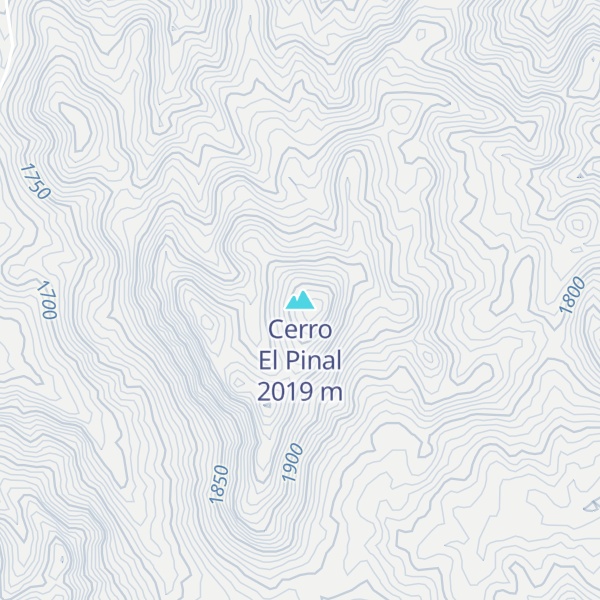 Map of Cerro El Pinal