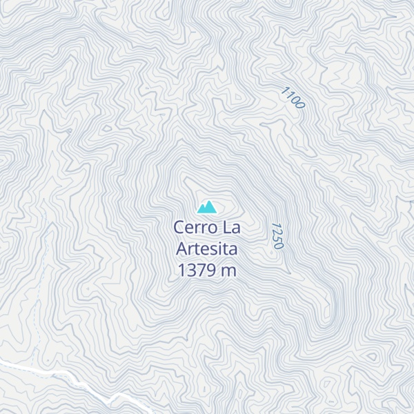 Map of Cerro La Artesita