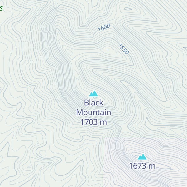 Map of Black Mountain
