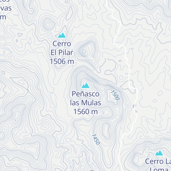 Map of Peñasco las Mulas