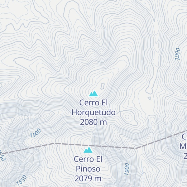 Map of Cerro El Horquetudo