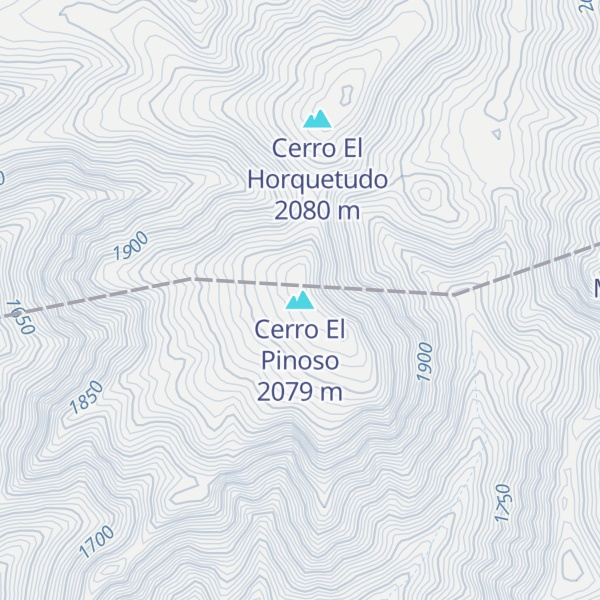 Map of Cerro El Pinoso