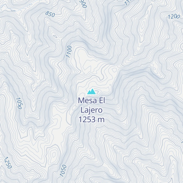Map of Mesa El Lajero