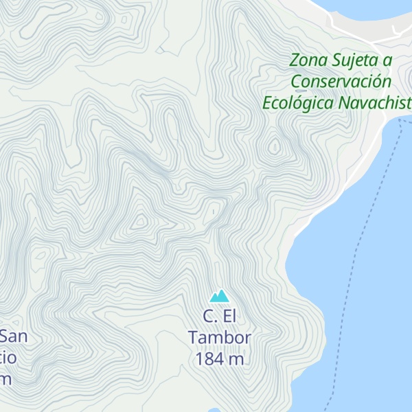 Map of Sierra Carrizo Colorado