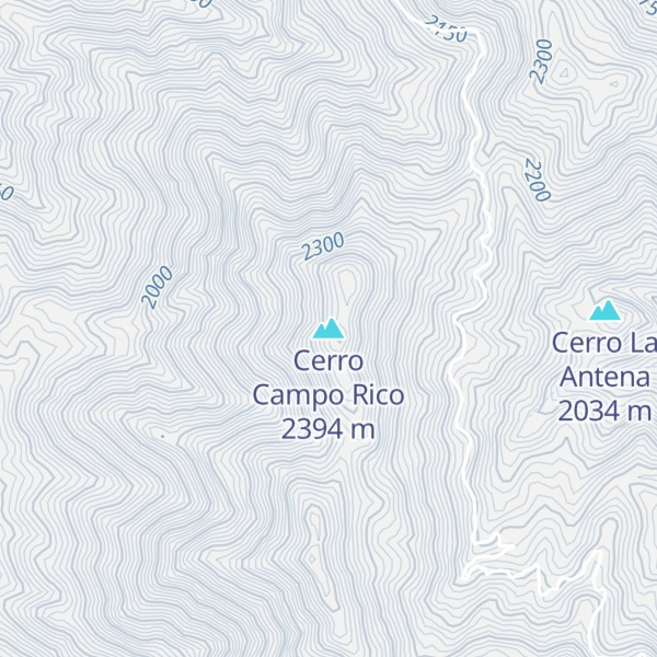 Map of Cerro Campo Rico
