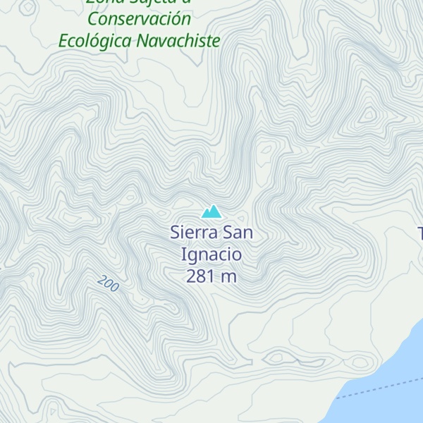Map of Sierra San Ignacio