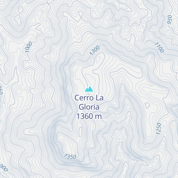 Map of Cerro La Gloria