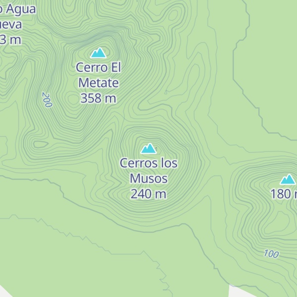 Map of Cerros los Musos