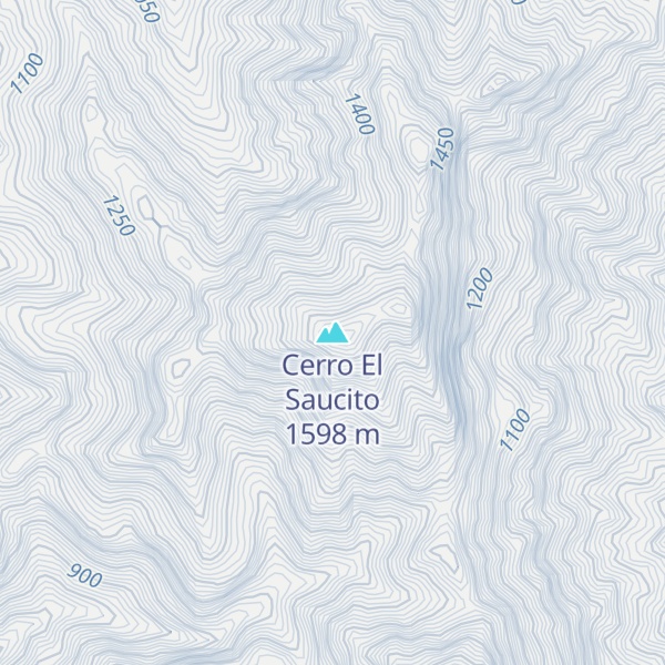 Map of Cerro El Saucito