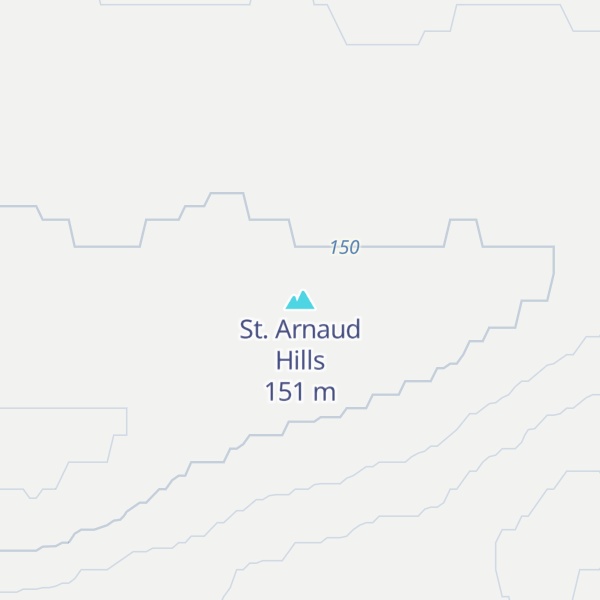 Map of St. Arnaud Hills