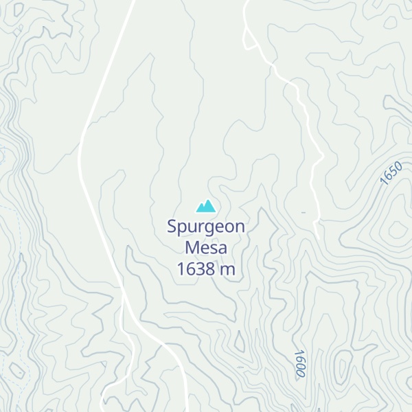 Map of Spurgeon Mesa