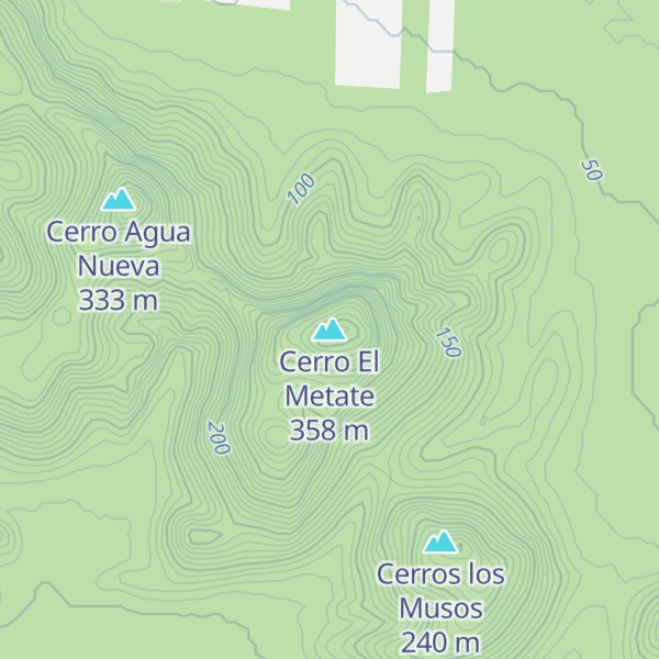 Map of Cerro El Metate