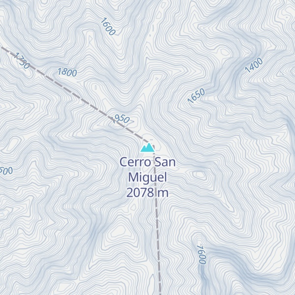 Map of Cerro San Miguel
