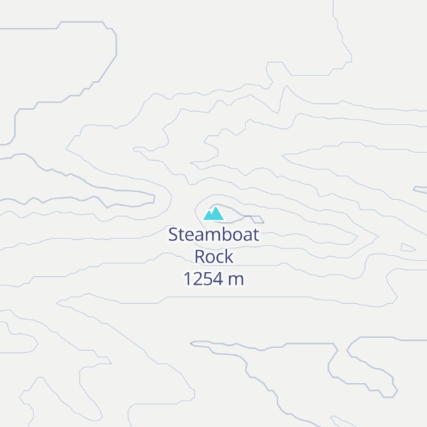 Map of Steamboat Rock