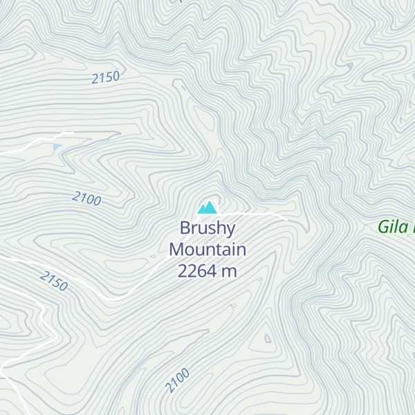Map of Brushy Mountain