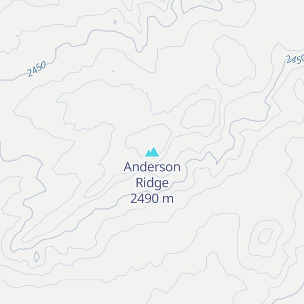 Map of Anderson Ridge