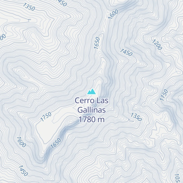 Map of Cerro Las Gallinas