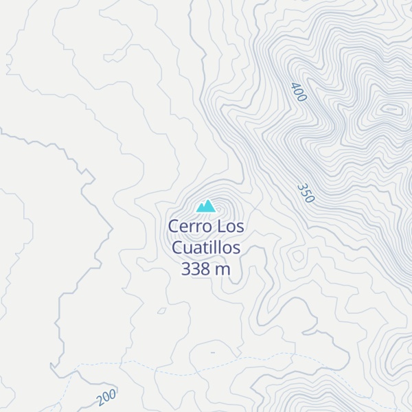 Map of Cerro Los Cuatillos