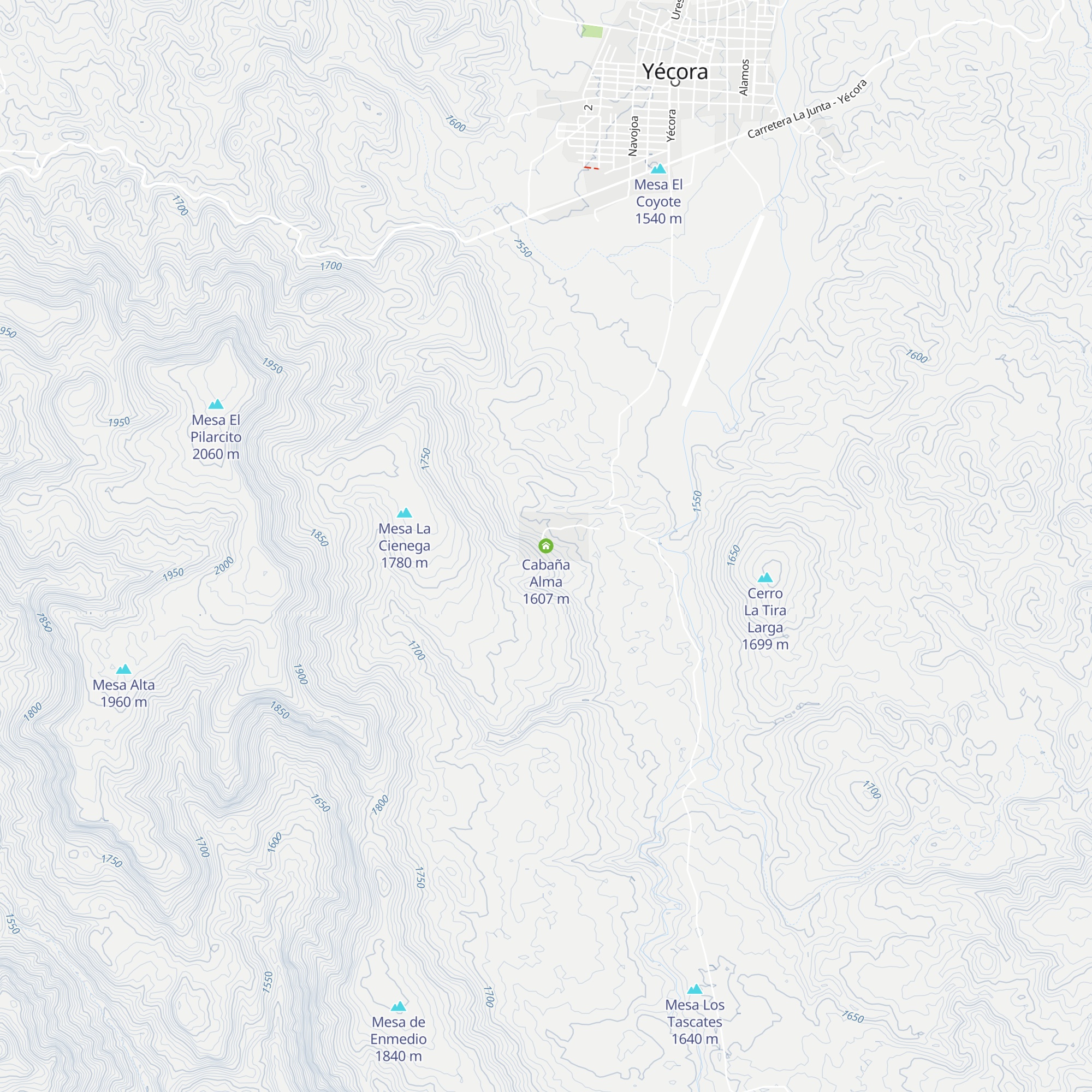 Cabaña Alma map