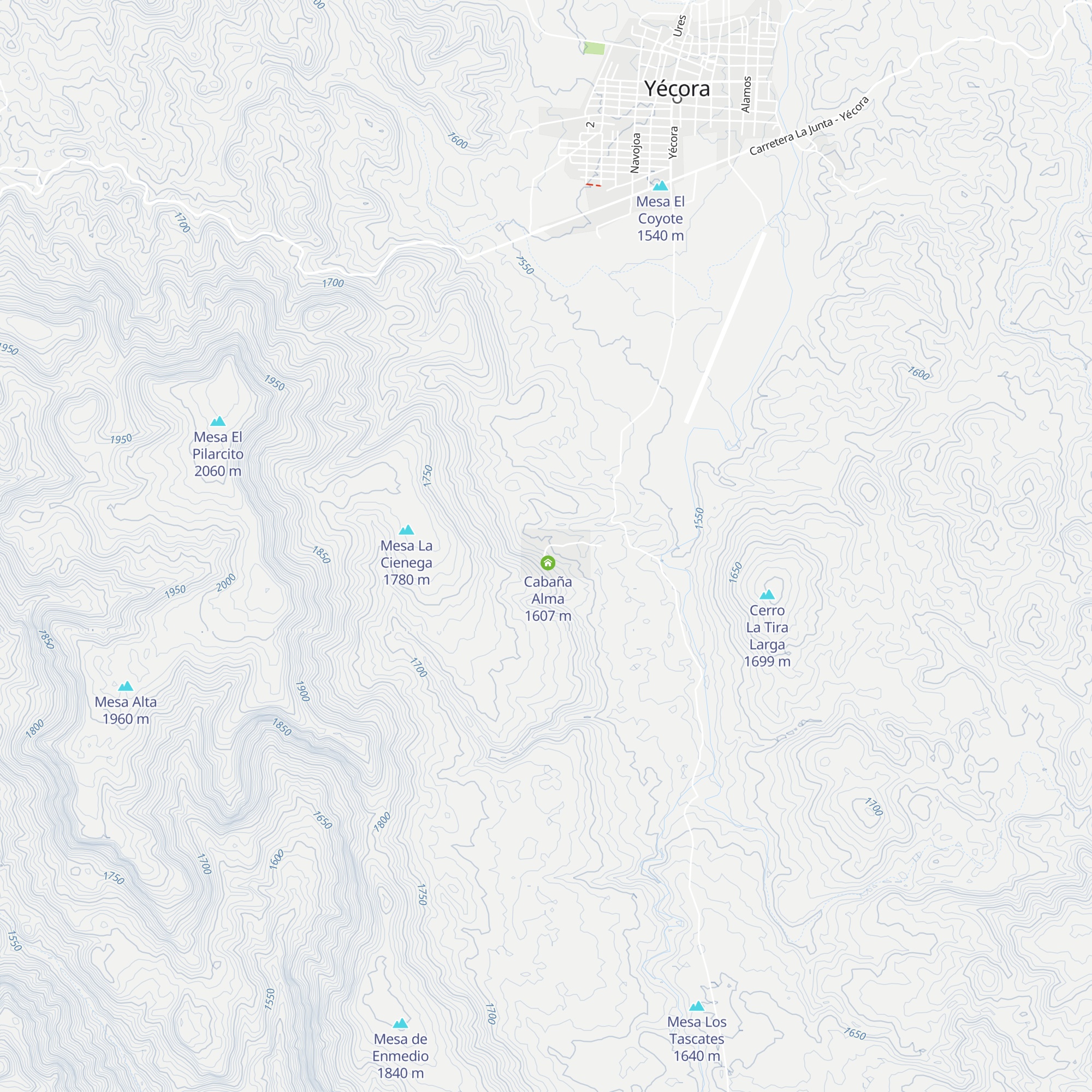 Cabaña Villareal map