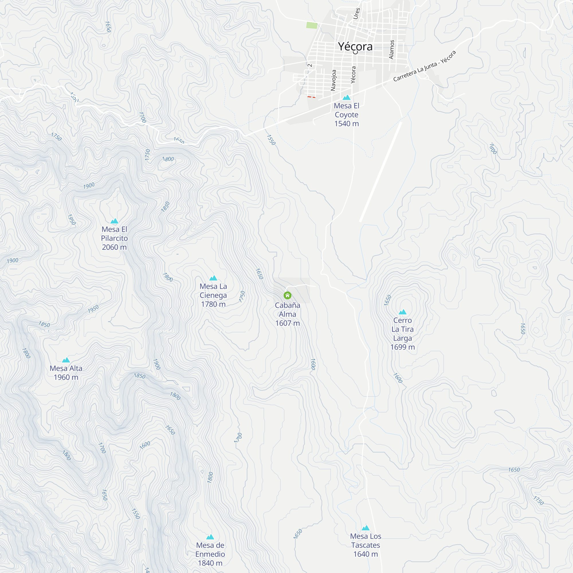 Cabaña Villareal map