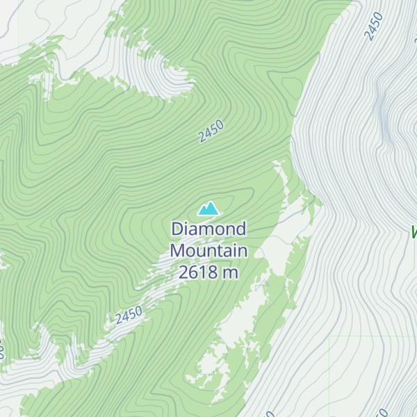Map of Diamond Mountain